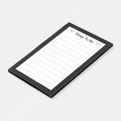Elegant diamanten legde dingen op post-it® notes (Schuin)