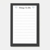 Elegant diamanten legde dingen op post-it® notes (Voorkant)