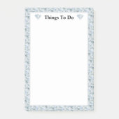 Elegant diamantpatroon abstract post-it® notes (Voorkant)