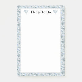 Elegant diamantpatroon abstract post-it® notes