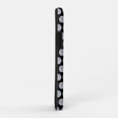 Elegant diamantpatroon op zwart Case-Mate iPhone case (Achterkant/rechts)