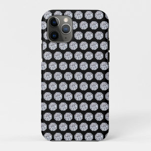Elegant diamantpatroon op zwart Case-Mate iPhone case