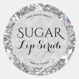 Elegant diamantpatroon Suiker Lip Scrub Label