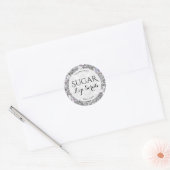 Elegant diamantpatroon Suiker Lip Scrub Label (Envelop)