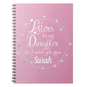 Elegant diamantroze heldere letters, chic design notitieboek