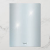 Elegant Diamond 60ste bruiloft Jubileum Party Folie Uitnodiging (Achterkant)