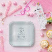 Elegant Diamond 60ste bruiloft Jubileum Party Papieren Bordje (Feest)