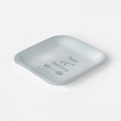 Elegant Diamond 60ste bruiloft Jubileum Party Papieren Bordje (Gebogen)