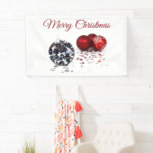Elegant Diamond and Red Kerstversients Spandoek (Insitu)