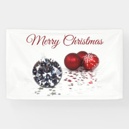 Elegant Diamond and Red Kerstversients Spandoek
