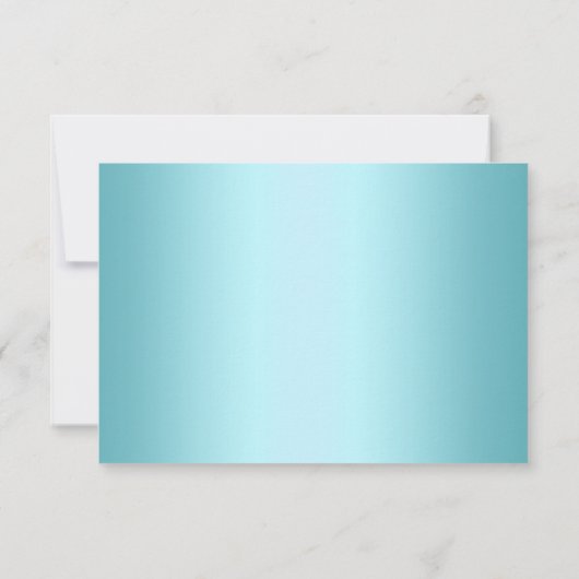 Elegant Diamond Blue RSVP (Achterkant)