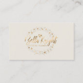 Elegant Diamond Faux Gold Foil Company Logo Visitekaartje (Voorkant)