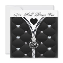 ELEGANT DIAMOND HEART INVITATION
