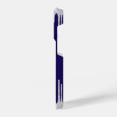 Elegant Diamond Heart iPhone 14 Pro Hoesje - Navy iPhone Hoesje (Linkerkant)