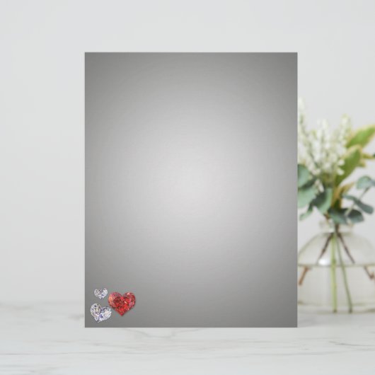 Elegant Diamond Hearts (Staand voorkant)