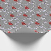 Elegant Diamond Hearts Cadeaupapier (Hoek)