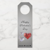 Elegant Diamond Hearts Flessenhanger (Voorkant)
