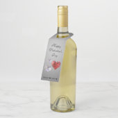 Elegant Diamond Hearts Flessenhanger (Schuin)