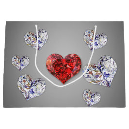 Elegant Diamond Hearts Groot Cadeauzakje