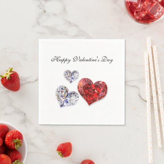 Elegant Diamond Hearts Servet (Insitu)