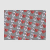 Elegant Diamond Hearts Tissuepapier (Voorkant)