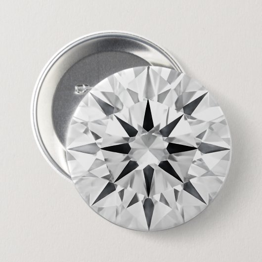 Elegant Diamond Inspired 3" Button - Custom Design (Voorkant /achterkant)