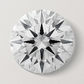 Elegant Diamond Inspired 3" Button - Custom Design (Voorkant)