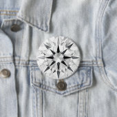 Elegant Diamond Inspired 3" Button - Custom Design (In situ)