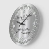 Elegant Diamond Jubilee 60th Wedding Jubileum Grote Klok (Hoek)