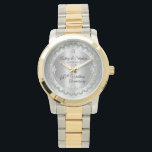 Elegant Diamond Jubilee 60th Wedding Jubileum Horloge<br><div class="desc">Opulente elegantie lijsten dit 60ste trouwverjaardagsontwerp in een uniek gescalloped diamantontwerp met midden-traandiamant met faux toegevoegde sparkles op een zilveren gekleurde gradiënt. Origineel ontwerp door Holiday Hearts Design (gereserveerde rechten). Let erop dat alle opschriften gedrukt zijn en alleen gemaakt zijn om zo echt mogelijk te lijken in een vlak, gedrukt...</div>