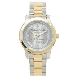 Elegant Diamond Jubilee 60th Wedding Jubileum Horloge
