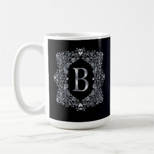 Elegant Diamond Lijst Initiaal B Koffiemok