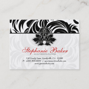 Elegant Diamond Logo Black White Red Jumbo 2 Visitekaartje