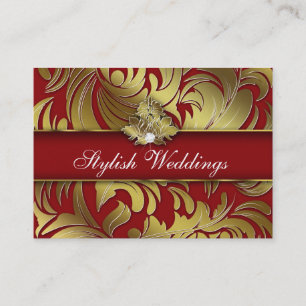 Elegant Diamond Logo Red Gold Jumbo 2 Visitekaartje