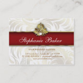 Elegant Diamond Logo Red Gold Jumbo 2 Visitekaartje (Achterkant)