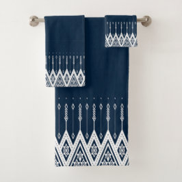 Elegant Diamond Pattern Bath Towel Set Bad Handdoek