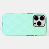 Elegant Diamond Pattern in Mint Green Ombre Case-Mate iPhone Case (Achterkant (horizontaal))