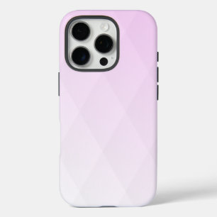 Elegant Diamond Pattern in Pink Ombre iPhone 16 Pro Hoesje