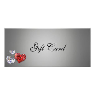 Elegant Diamond Precious Hearts Cadeaubon Reclamekaart