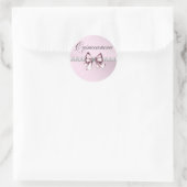 Elegant Diamond Roze Zwart Quinceanera Stickers (Tas)