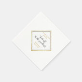 Elegant Diamond Shape Afstuderen Napkin Servet (Hoek)