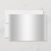 Elegant Diamond Silver RSVP (Achterkant)