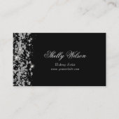 Elegant Diamond Sparkle Black Visitekaartje (Voorkant)