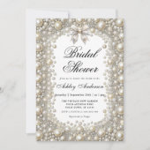 Elegant Diamonds and Pearls Vrijgezellenfeest Kaart (Voorkant)