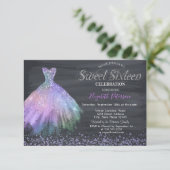 Elegant Diamonds Dress Black Sweet 16 in Kaart (Staand voorkant)