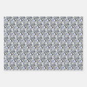 Elegant Diamonds en Blue Bows Inpakpapier Vel (Voorkant 2)