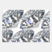 Elegant Diamonds en Blue Bows Inpakpapier Vel (Voorkant 3)