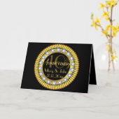 Elegant Diamonds gepersonaliseerd Jubileum Kaart (Gele Bloem)