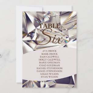 Elegant Diamonds Holo Tabel 6 Zes - Zitkuur Kaart