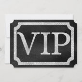 Elegant Diamonds op Black VIP Event Ticket Kaart (Voorkant)